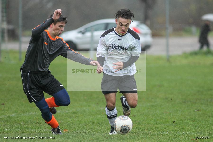 Timo Römeis, Nico Hörning, 11.11.2017, Kreisliga Würzburg, A-Junioren, (SG) ASV Rimpar, (SG) FV Karlstadt - Bild-ID: 2205019