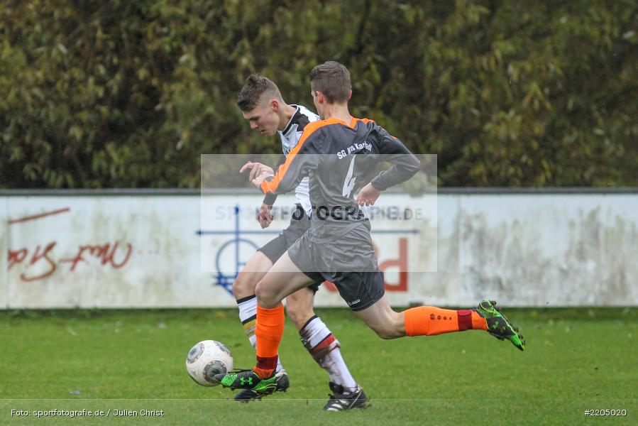 Moritz Fischer, Lucas Klopf, 11.11.2017, Kreisliga Würzburg, A-Junioren, (SG) ASV Rimpar, (SG) FV Karlstadt - Bild-ID: 2205020 Moritz Fischer, Lucas Klopf, 11.11.2017, Kreisliga Würzburg, A-Junioren, (SG) ASV Rimpar, (SG) FV Karlstadt - Bild-ID: 2205020
