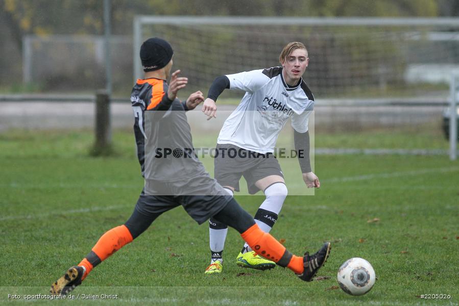 Philipp Karle, Marcel Wagenbrenner, 11.11.2017, Kreisliga Würzburg, A-Junioren, (SG) ASV Rimpar, (SG) FV Karlstadt - Bild-ID: 2205026 Philipp Karle, Marcel Wagenbrenner, 11.11.2017, Kreisliga Würzburg, A-Junioren, (SG) ASV Rimpar, (SG) FV Karlstadt - Bild-ID: 2205026