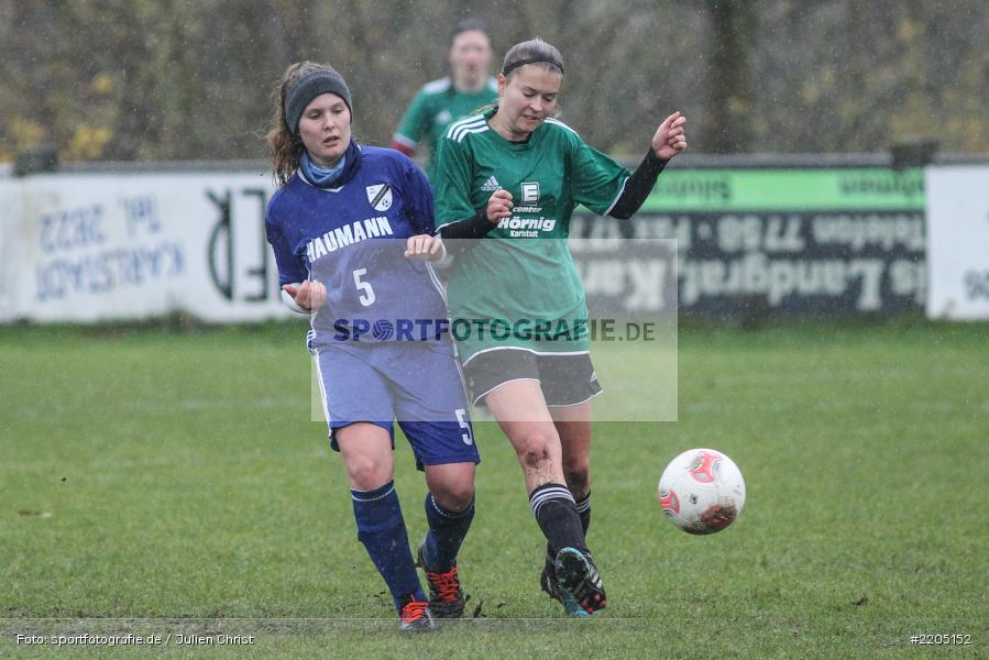 Melissa Rüb, Anne-Kathrin Flederer, 12.11.2017, Kreisliga Frauen, FV Steinfeld/Hausen-Rohrbach, FV Karlstadt - Bild-ID: 2205152 Melissa Rüb, Anne-Kathrin Flederer, 12.11.2017, Kreisliga Frauen, FV Steinfeld/Hausen-Rohrbach, FV Karlstadt - Bild-ID: 2205152