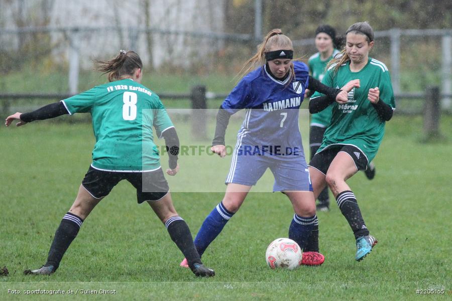 Anne-Kathrin Flederer, Vivien Reusch, Fortuna Sacra, 12.11.2017, Kreisliga Frauen, FV Steinfeld/Hausen-Rohrbach, FV Karlstadt - Bild-ID: 2205165
