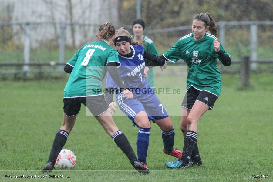 Anne-Kathrin Flederer, Fortuna Sacra, Vivien Reusch, 12.11.2017, Kreisliga Frauen, FV Steinfeld/Hausen-Rohrbach, FV Karlstadt - Bild-ID: 2205167