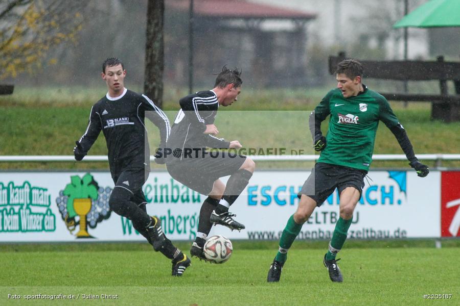 David Harant, Maximilian Köstler, 12.11.2017, Kreisliga Würzburg, FV 05 Helmstadt, TSV Retzbach - Bild-ID: 2205187