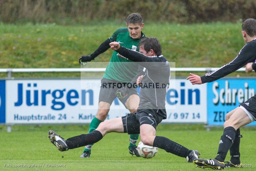 Maximilian Köstler, Julian Fiederling, 12.11.2017, Kreisliga Würzburg, FV 05 Helmstadt, TSV Retzbach - Bild-ID: 2205210