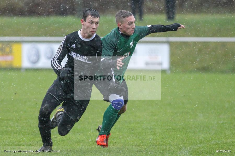 Elias Harant, Lukas Gößwein, 12.11.2017, Kreisliga Würzburg, FV 05 Helmstadt, TSV Retzbach - Bild-ID: 2205212