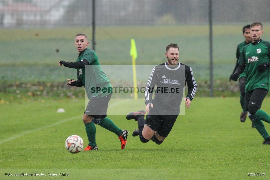 Lukas Gößwein, Jonas Beuschlein, 12.11.2017, Kreisliga Würzburg, FV 05 Helmstadt, TSV Retzbach - Bild-ID: 2205220