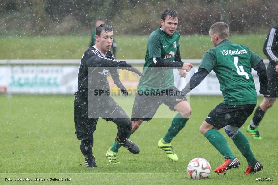 Lukas Gößwein, Elias Harant, 12.11.2017, Kreisliga Würzburg, FV 05 Helmstadt, TSV Retzbach - Bild-ID: 2205223