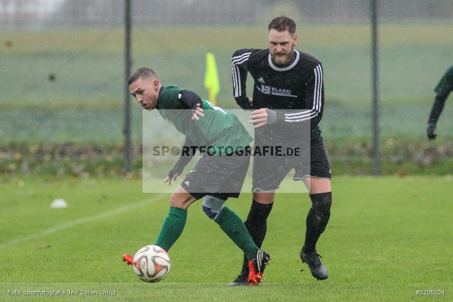 Lukas Gößwein, Jonas Beuschlein, 12.11.2017, Kreisliga Würzburg, FV 05 Helmstadt, TSV Retzbach - Bild-ID: 2205224