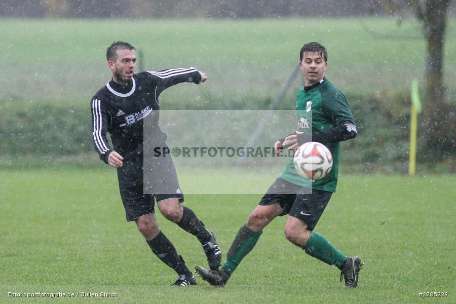 Michael Riedel, Dominik Hehrlein, 12.11.2017, Kreisliga Würzburg, FV 05 Helmstadt, TSV Retzbach - Bild-ID: 2205229
