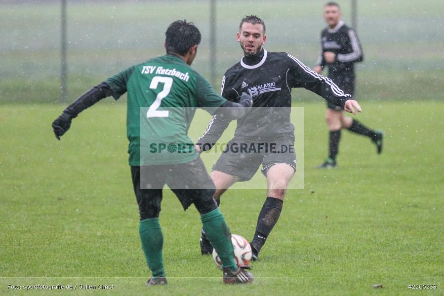 Thawatchai Pimsai, Michael Riedel, 12.11.2017, Kreisliga Würzburg, FV 05 Helmstadt, TSV Retzbach - Bild-ID: 2205233