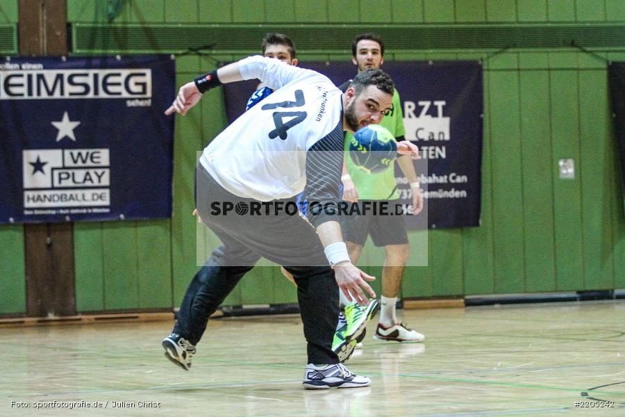 Kevin Scheck, Sebastian Schmid, Bezirksliga Staffel Nord, 12.11.2017, HC Unterfranken, TSV Karlstadt - Bild-ID: 2205242