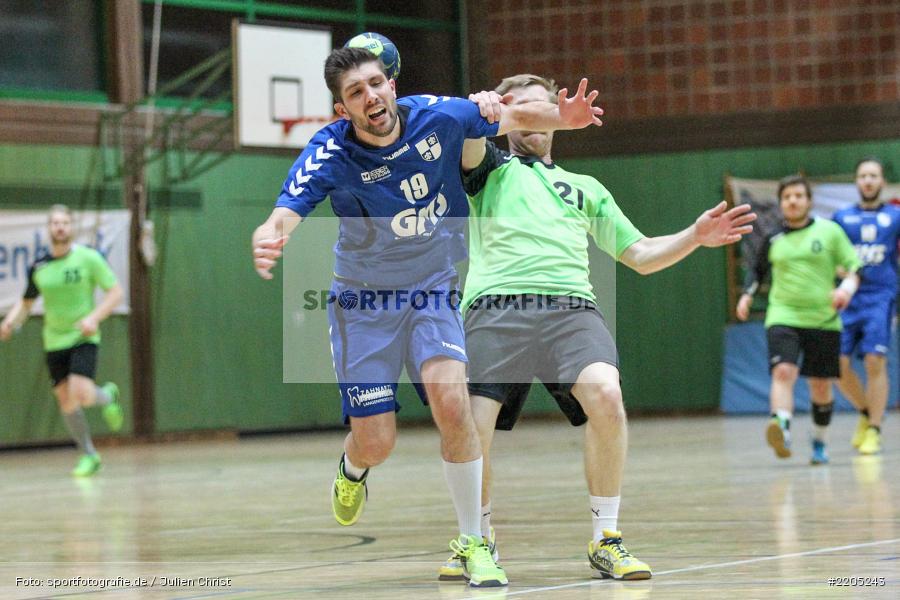 Sebastian Schmid, Ivo Groksch, Bezirksliga Staffel Nord, 12.11.2017, HC Unterfranken, TSV Karlstadt - Bild-ID: 2205243