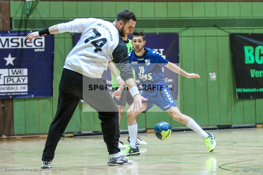 Kevin Scheck, Sebastian Schmid, Bezirksliga Staffel Nord, 12.11.2017, HC Unterfranken, TSV Karlstadt - Bild-ID: 2205246
