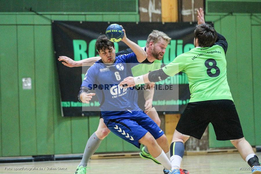 Sebastian Henrich, Matthias Tirre, Sebastian Heun, Bezirksliga Staffel Nord, 12.11.2017, HC Unterfranken, TSV Karlstadt - Bild-ID: 2205256