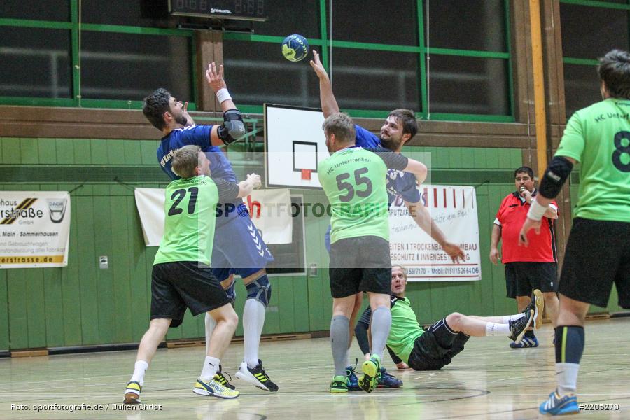 Matthias Tirre, Ivo Groksch, Daniel Born, Sebastian Reiss, Bezirksliga Staffel Nord, 12.11.2017, HC Unterfranken, TSV Karlstadt - Bild-ID: 2205270