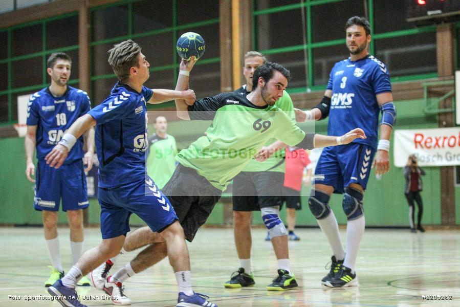 Jonas Holaschke, David Dangel, Bezirksliga Staffel Nord, 12.11.2017, HC Unterfranken, TSV Karlstadt - Bild-ID: 2205282