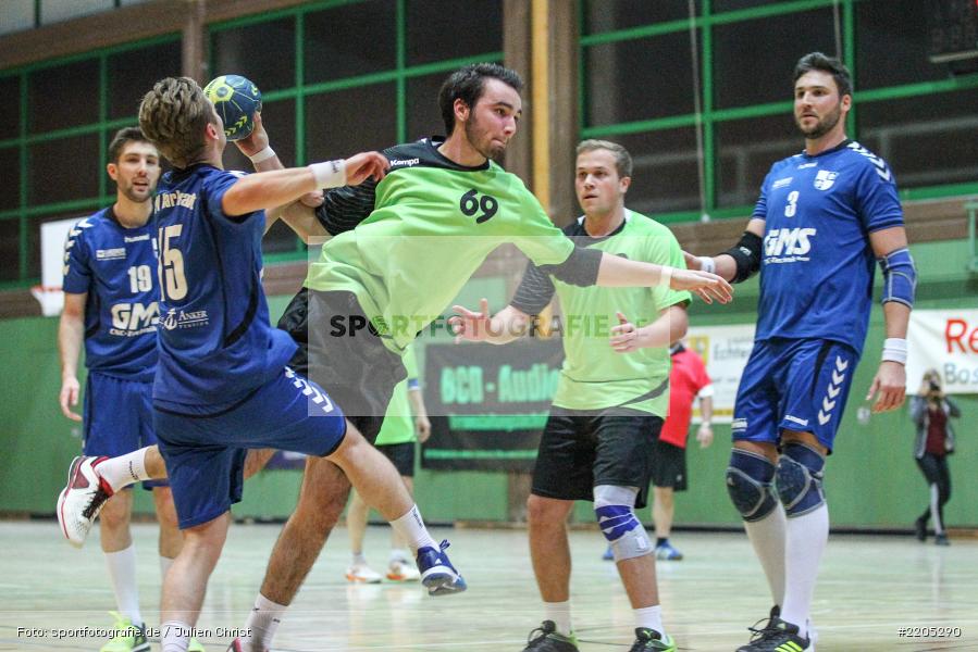 Jonas Holaschke, David Dangel, Bezirksliga Staffel Nord, 12.11.2017, HC Unterfranken, TSV Karlstadt - Bild-ID: 2205290
