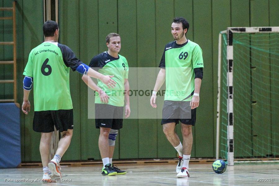 Jochen Hans-Günther, Fabian Hohm, David Dangel, Bezirksliga Staffel Nord, 12.11.2017, HC Unterfranken, TSV Karlstadt - Bild-ID: 2205317