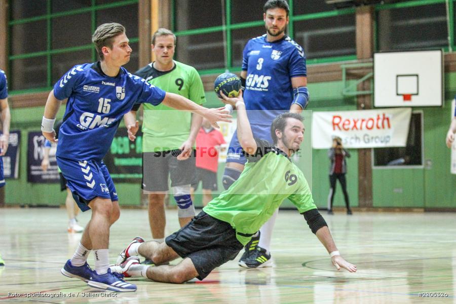 Jonas Holaschke, David Dangel, Bezirksliga Staffel Nord, 12.11.2017, HC Unterfranken, TSV Karlstadt - Bild-ID: 2205326
