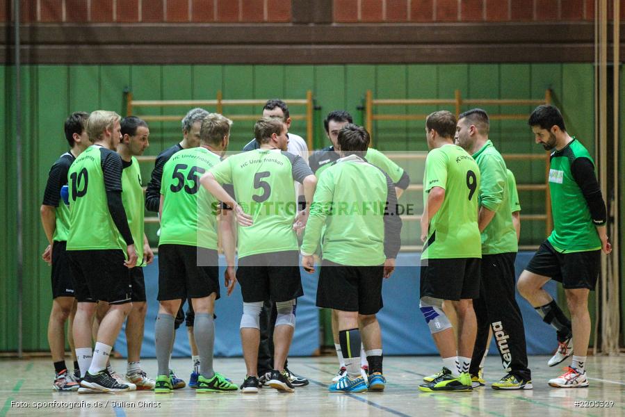 Mannschaftskreis, Bezirksliga Staffel Nord, 12.11.2017, HC Unterfranken, TSV Karlstadt - Bild-ID: 2205329