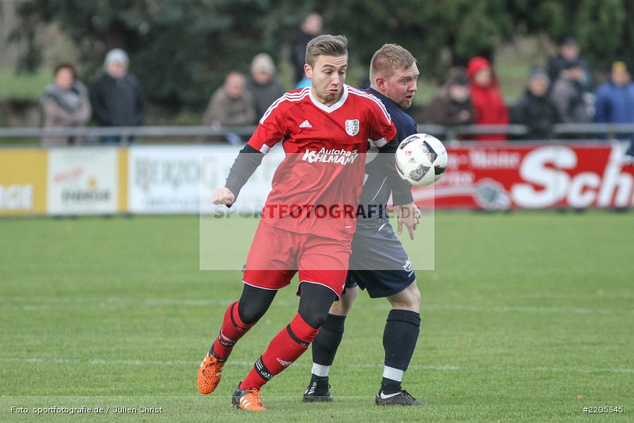 Danny Schuster, Sebastian Stumpf, Landesliga Nordwest, 18.11.2017, Sportplatz, ESV Ansbach-Eyb, TSV Karlburg - Bild-ID: 2205345