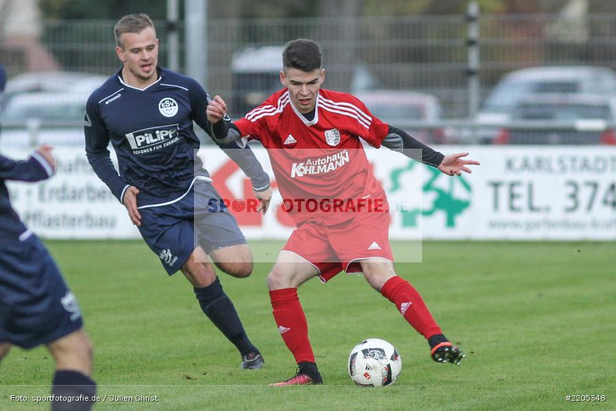 Cedric Fenske, Landesliga Nordwest, 18.11.2017, Sportplatz, ESV Ansbach-Eyb, TSV Karlburg - Bild-ID: 2205348