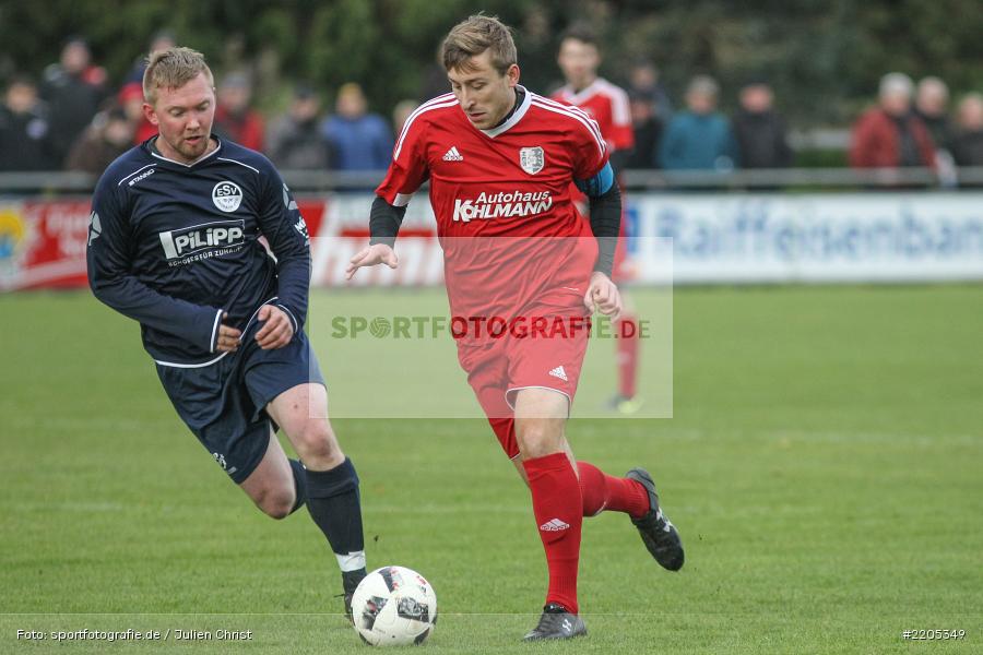Danny Schuster, Manuel Römlein, Landesliga Nordwest, 18.11.2017, Sportplatz, ESV Ansbach-Eyb, TSV Karlburg - Bild-ID: 2205349