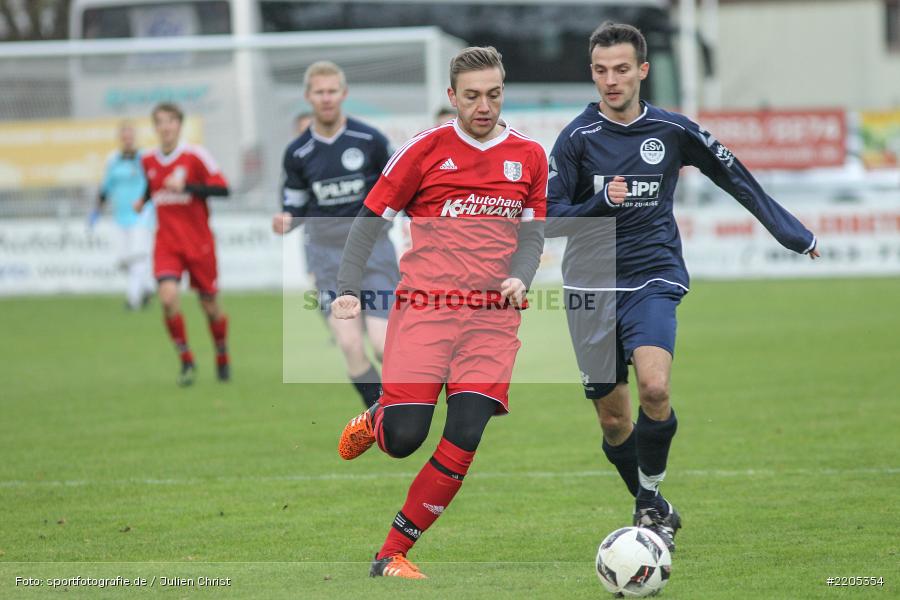 Christian Burkhardt, Sebastian Stumpf, Landesliga Nordwest, 18.11.2017, Sportplatz, ESV Ansbach-Eyb, TSV Karlburg - Bild-ID: 2205354