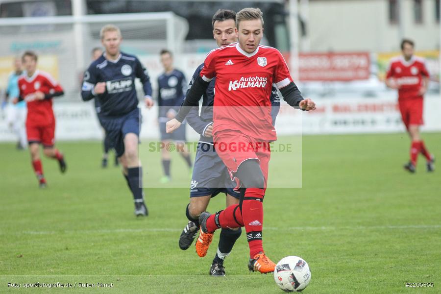 Christian Burkhardt, Sebastian Stumpf, Landesliga Nordwest, 18.11.2017, Sportplatz, ESV Ansbach-Eyb, TSV Karlburg - Bild-ID: 2205355