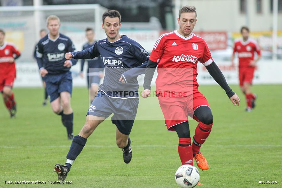 Christian Burkhardt, Sebastian Stumpf, Landesliga Nordwest, 18.11.2017, Sportplatz, ESV Ansbach-Eyb, TSV Karlburg - Bild-ID: 2205356