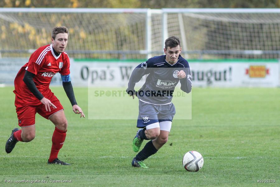 Manuel Römlein, Anton Schröferl, Landesliga Nordwest, 18.11.2017, Sportplatz, ESV Ansbach-Eyb, TSV Karlburg - Bild-ID: 2205370