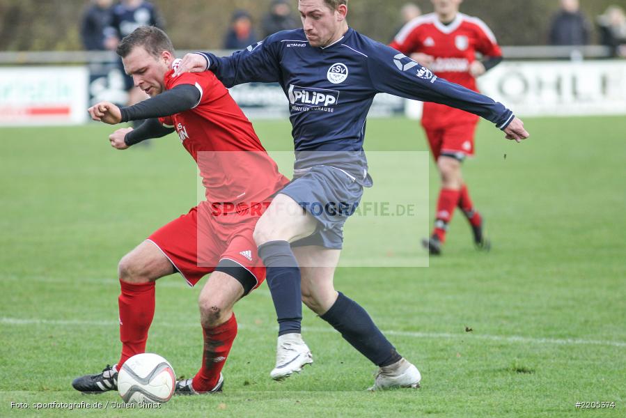 Woldemar Kapp, Maurice Kübert, Landesliga Nordwest, 18.11.2017, Sportplatz, ESV Ansbach-Eyb, TSV Karlburg - Bild-ID: 2205374