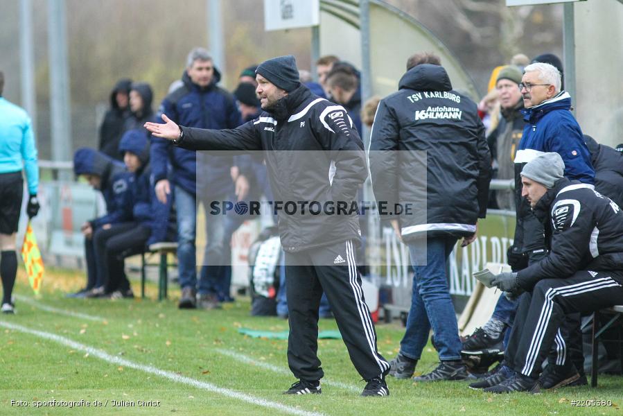 Patrick Sträßer, Landesliga Nordwest, 18.11.2017, Sportplatz, ESV Ansbach-Eyb, TSV Karlburg - Bild-ID: 2205380