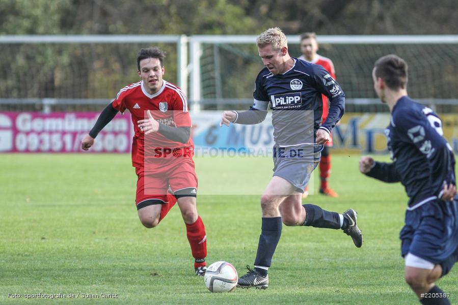 Tobias Hasselmeier, Marcel Frank, Landesliga Nordwest, 18.11.2017, Sportplatz, ESV Ansbach-Eyb, TSV Karlburg - Bild-ID: 2205387