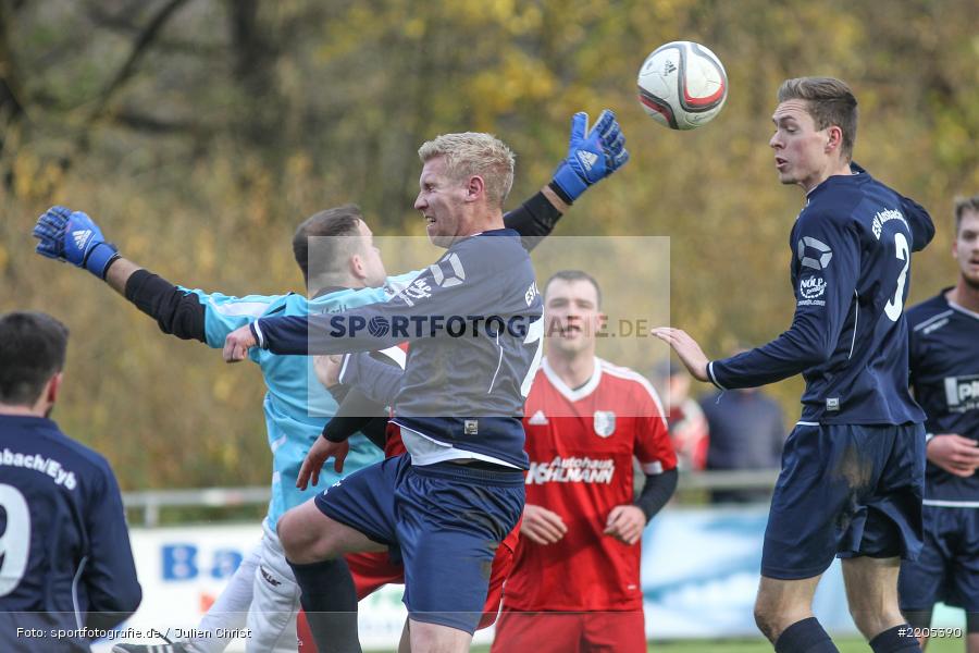 Tobias Hasselmeier, Fabian Brand, Landesliga Nordwest, 18.11.2017, Sportplatz, ESV Ansbach-Eyb, TSV Karlburg - Bild-ID: 2205390