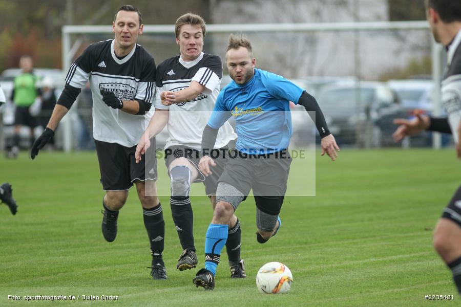 Michael Eckert, Tobias Schneider, Steffen Lehofer, 19.11.2017, A-Klasse Würzburg, FV Bachgrund, SG Eußenheim-Gambach - Bild-ID: 2205401