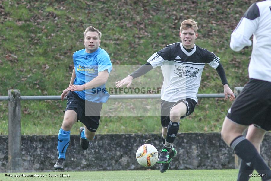 Maximilian Giller, Philip Schmitt, 19.11.2017, A-Klasse Würzburg, FV Bachgrund, SG Eußenheim-Gambach - Bild-ID: 2205405