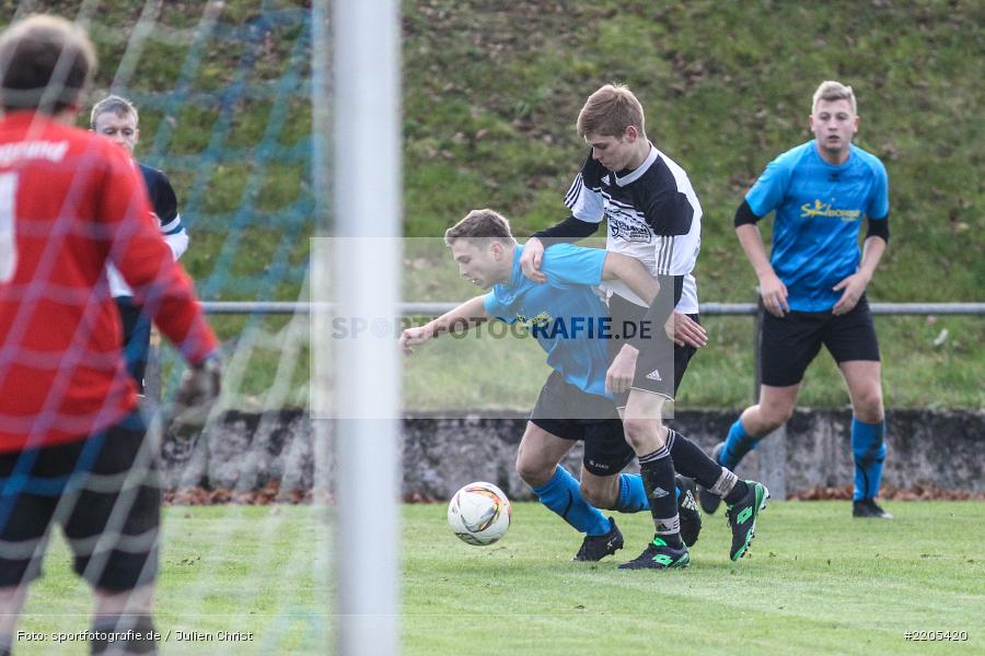 Philip Schmitt, Maximilian Giller, 19.11.2017, A-Klasse Würzburg, FV Bachgrund, SG Eußenheim-Gambach - Bild-ID: 2205420