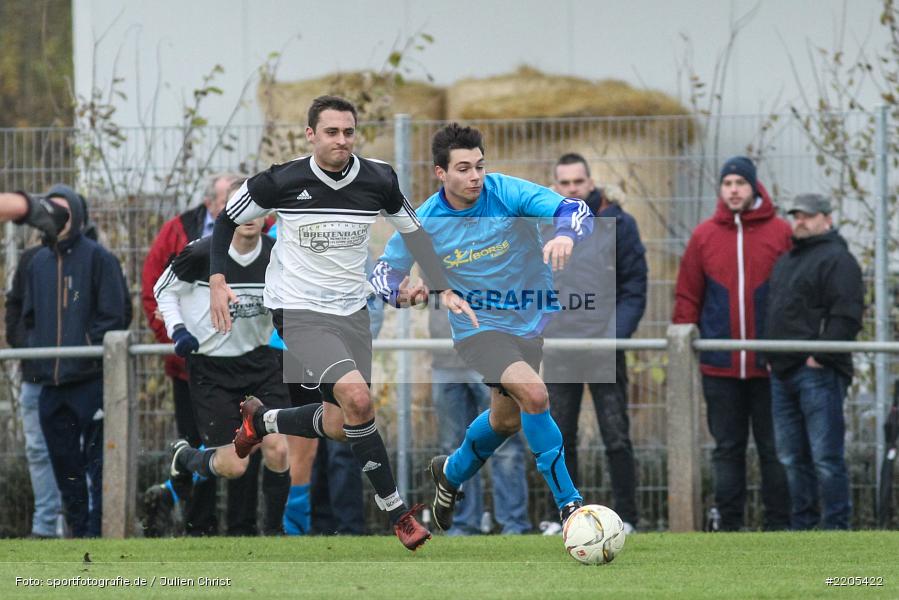 Lukas Bischof, Leon Knoblach, 19.11.2017, A-Klasse Würzburg, FV Bachgrund, SG Eußenheim-Gambach - Bild-ID: 2205422