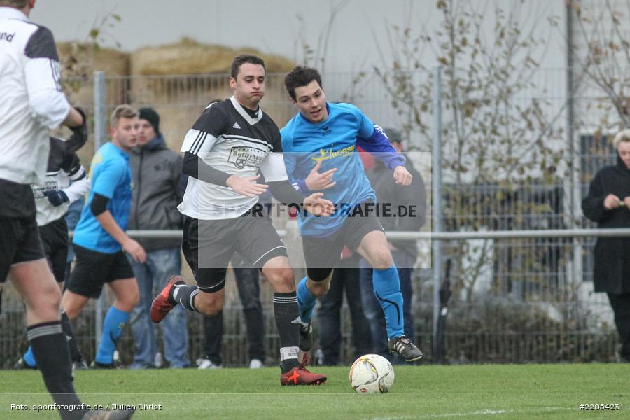 Leon Knoblach, Lukas Bischof, 19.11.2017, A-Klasse Würzburg, FV Bachgrund, SG Eußenheim-Gambach - Bild-ID: 2205423