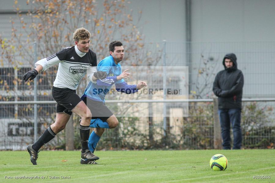 Leon Knoblach, Bastian Gerhard, 19.11.2017, A-Klasse Würzburg, FV Bachgrund, SG Eußenheim-Gambach - Bild-ID: 2205435