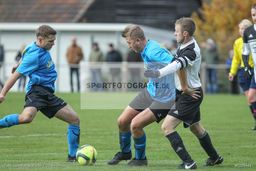 Dominik Seit, Maximilian Giller, Jan-Phillip Hamm, 19.11.2017, A-Klasse Würzburg, FV Bachgrund, SG Eußenheim-Gambach - Bild-ID: 2205444