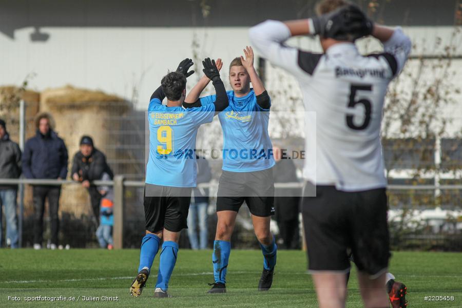 Bastian Gerhard, Jan-Phillip Hamm, Daniel Stemig, 19.11.2017, A-Klasse Würzburg, FV Bachgrund, SG Eußenheim-Gambach - Bild-ID: 2205458