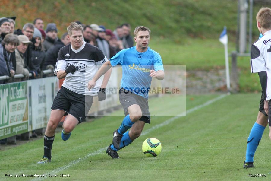 Dominik Ruck, Maximilian Giller, 19.11.2017, A-Klasse Würzburg, FV Bachgrund, SG Eußenheim-Gambach - Bild-ID: 2205460 Dominik Ruck, Maximilian Giller, 19.11.2017, A-Klasse Würzburg, FV Bachgrund, SG Eußenheim-Gambach - Bild-ID: 2205460