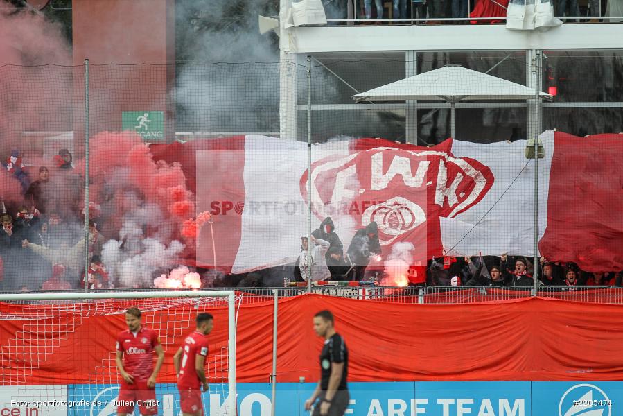Pyrotechnik, 25.11.2017, flyeralarm Arena, 3. Liga, Sportfreunde Lotte, FC Würzburger Kickers - Bild-ID: 2205474