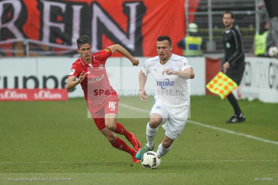 Dennis Mast, Alexander Langlitz, 25.11.2017, flyeralarm Arena, 3. Liga, Sportfreunde Lotte, FC Würzburger Kickers - Bild-ID: 2205484