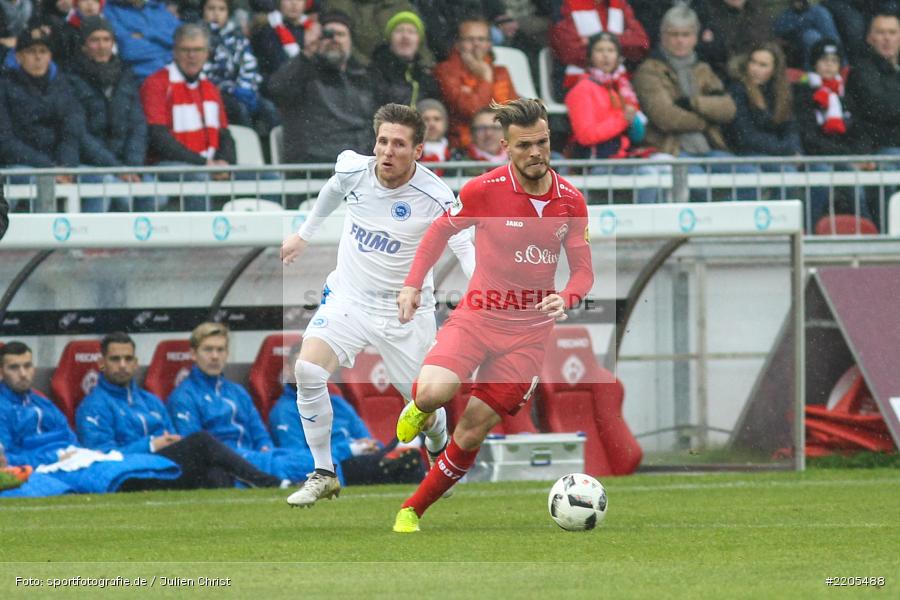 Orhan Ademi, 25.11.2017, flyeralarm Arena, 3. Liga, Sportfreunde Lotte, FC Würzburger Kickers - Bild-ID: 2205488