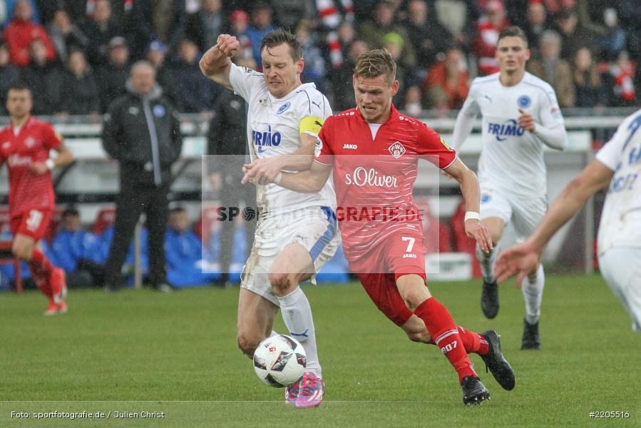 Felix Müller, Tim Wendel, 25.11.2017, flyeralarm Arena, 3. Liga, Sportfreunde Lotte, FC Würzburger Kickers - Bild-ID: 2205516