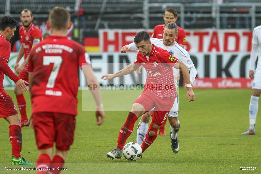 Kai Wagner, 25.11.2017, flyeralarm Arena, 3. Liga, Sportfreunde Lotte, FC Würzburger Kickers - Bild-ID: 2205529
