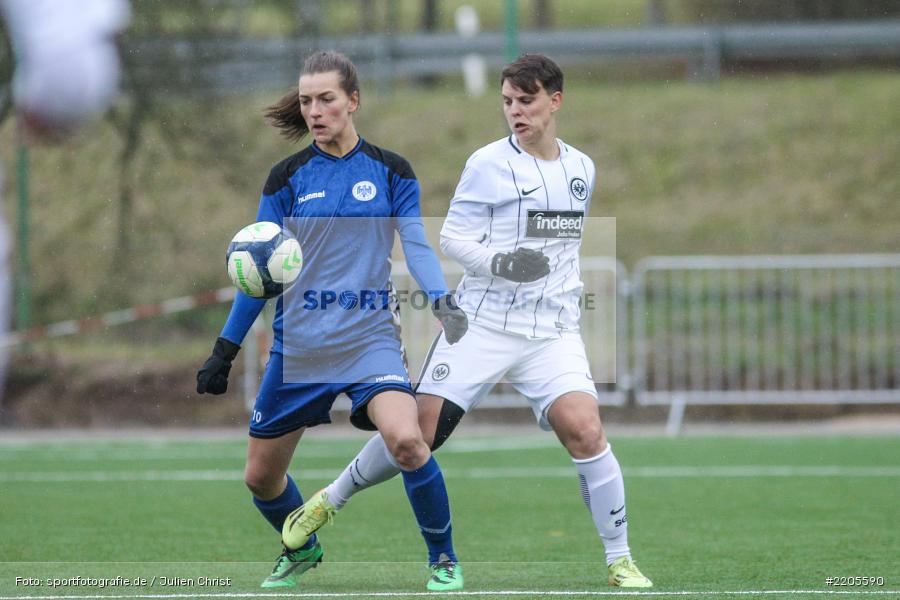 Medina Desic, Vivian Tobollik, Regionalliga Süd, Kunstrasenplatz Erlabrunn, 26.11.2017, Eintracht Frankfurt, ETSV Würzburg - Bild-ID: 2205590